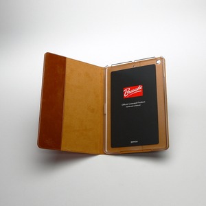 【iPad Air】ZENUS Rolling Stones Classic Tongue Cambridge Diary（ローリングストーンズ クラシックタン ケンブリッジダイアリー） ハイブリッド 自動オン・オフ機能付 スタンド機能 ボタンなし（Cambridge orange）