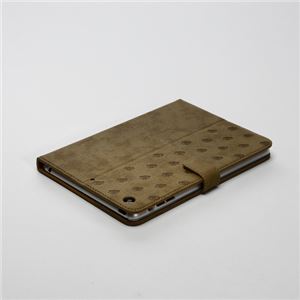 【iPad mini 3 / iPad mini 2 / iPad mini】ZENUS Rolling Stones All Over Tongue Cloud Diary （ローリングストーンズ オールオーバータン クラウドダイアリー） ハイブリッド 自動オン・オフ機能付 スタンド機能 ボタンなし（Cloud brown）