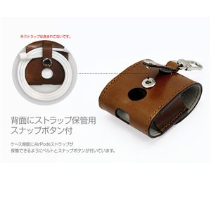 HANSMARE ITALY LEATHER AirPods CASE ネイビー