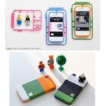 話題の“プラモデル型”【KIT_】自分だけのiPhone4/4Sケース−512色以上演出可能!!!●A-Dark Blue(ダークブルー)