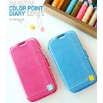 docomo【GALAXY S4 SC-04E】Zenus Masstige Color Point Diary（マステージ カラーポイントダイアリー） レザーケース☆ブラック