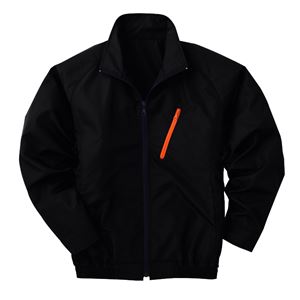 空調服 ポリエステル製長袖ブルゾン P-500BN 【カラー:ブラック サイズ L】 リチウムバッテリーセット