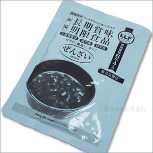 非常食 LLF食品  ぜんざい150g 　×５０パック　☆長期賞味期限６年以上　災害備蓄にも