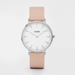 CLUSE(N[XjLA BOHEME SILVER - 38 mm White/Nude