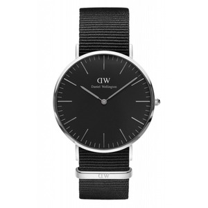 Daniel Wellington(�_�j�G���E�F�����g��)CLASSIC BLACK Silver 40mm�@Cornwall