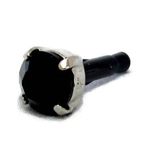ジャックピアス ワン (JackPierce ONE) シルバーメッキ×ジェット(スワロフスキー・エレメント)