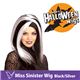 RUBIE'S i[r[Yj 51462 Miss Sinister Wig - Black^SilveriEBbOj