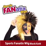 RUBIE'S i[r[Yj 51387 Sports Fanatix Wig - Black^GoldiEBbOj