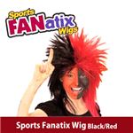 RUBIE'S i[r[Yj 51388 Sports Fanatix Wig - Black^RediEBbOj