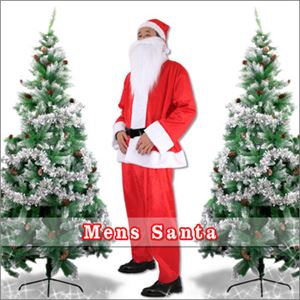 【クリスマスコスプレ】メンズサンタ Men’s Santa costume RED PLUSH レッド