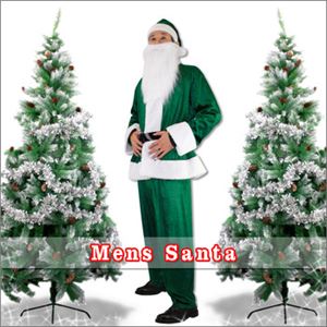 【クリスマスコスプレ】メンズサンタ Men’s Santa costume GREEN VELVET グリーン