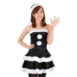 【クリスマスコスプレ】レディースサンタ Ladie’s Santa costume BLACK VELVET ブラック