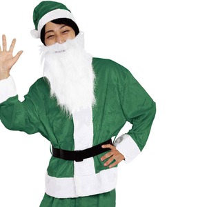 【クリスマスコスプレ 衣装】Men’s Santa costume GREEN VELVET メンズグリーンサンタ