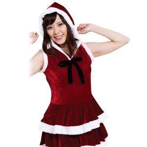 【クリスマスコスプレ 衣装】Patymoノースリーブフリルサンタ