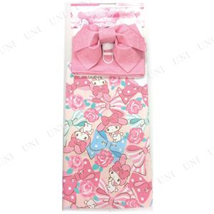リボンリボンマイメロディ浴衣（結び帯付き2点セット）※ハンガー付き専用袋 ピンク（PK）