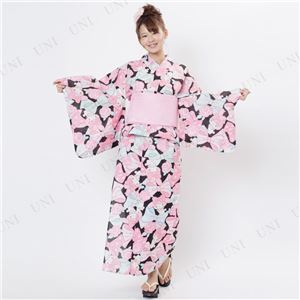 リボンリボンマイメロディ浴衣（結び帯付き2点セット）※ハンガー付き専用袋 ブラック（BK）