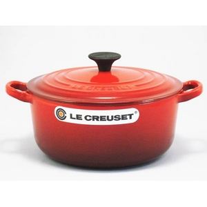 Le Creuset（ル・クルーゼ） 両手鍋 ココット・ロンド 22cm チェリーレッド