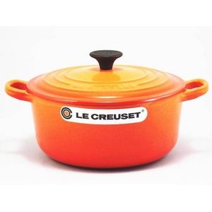 Le Creuset（ル・クルーゼ） 両手鍋 ココット・ロンド 22cm オレンジ