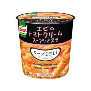 【まとめ買い】味の素 クノール スープDELI エビのトマトクリームパスタ 41.2g×18カップ（6カップ×3ケース）