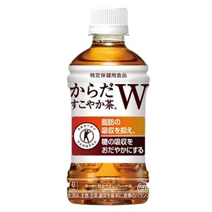 【まとめ買い】コカ・コーラ からだすこやか茶Ｗ （特定保健用食品/トクホ飲料） 350ml×48本【24本×2ケース】 ペットボトル