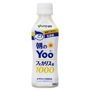 【まとめ買い】伊藤園 朝のYoo(ヨー）フェカリス菌1000 PET 265ml&times;24本（1ケース）