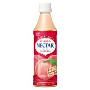 【まとめ買い】不二家 ネクターピーチ 345ml PET 24本入り（1ケース）
