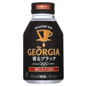 【まとめ買い】コカ・コーラ ジョージア ヨーロピアン 香るブラック ボトル缶 290ml×24本（1ケース）