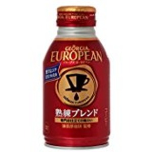 【まとめ買い】コカ・コーラ ジョージア ヨーロピアン熟練ブレンド ボトル缶 270ml&times;24本（1ケース）