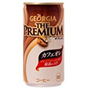 【まとめ買い】コカ・コーラ ジョージアザ・プレミアムカフェオレ 缶 185g&times;30本（1ケース）