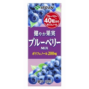 【まとめ買い】伊藤園 健やか果実 ブルーベリーMIX 紙パック 200ml&times;48本（24本&times;2ケース）