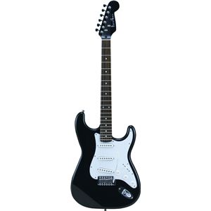 Photogenic エレキギター ブラック ST-180 HBK
