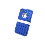 iPhone4S/4★バックスタンド式フルカバーケース【全6色】 ブルー