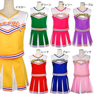 新色追加!! ときめきチアガール☆7color【コスチューム/イベント】 ピンク Mサイズ