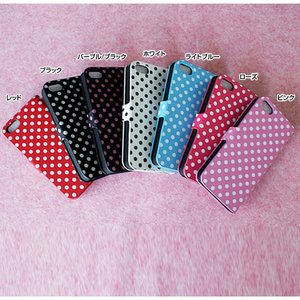 iPhone5 ケースドット柄手帳ケースdot diary case スマホケース スマートフォン au SoftBank/パールブラック