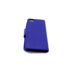 iPhone5 ケース カバー キルティング PVC素材 ブルー