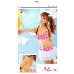 新作水着☆星柄ビキニ/ピンク