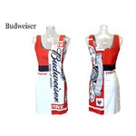 Budweiser　ニューバドガール クルーネックワンピース【ホワイトM】