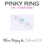 Silver925 シルバー ピンキーリング ブルートパーズ 11月誕生石/11号の詳細ページへ