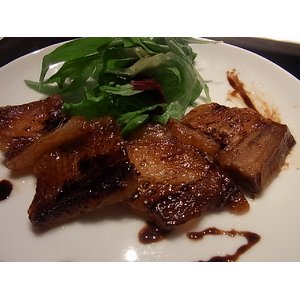 豚しゃぶ人気店「うかじ家」　うかじ豚岩塩プレート焼セット5人前