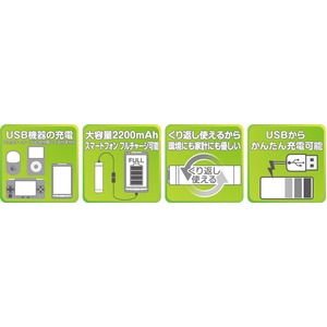 ENERG USBモバイルチャージャー EM-L522B