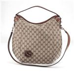 Gucci（グッチ） BRICK LANE オリジナルGG インターロッキングG ショルダーストラップ付 ハンドバッグ ベージュ／ライトブラウン 296890 F6BMG 8526