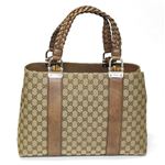 Gucci（グッチ） GGファブリック トートバッグ ミディアム ベージュ／ライトブラウン 232947 F4G1N 9763