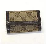 Gucci（グッチ） オリジナルGG／GGファブリック 6連キーケース ベージュ／ココア 278592 F4C7R 9643