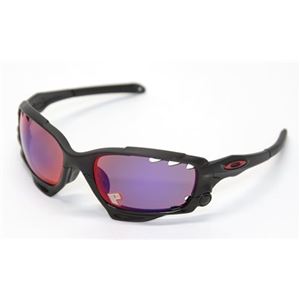 OAKLEY(オークリー) サングラス OO9197-07 RACING JACKET マットブラック レッドイリジウムポラライズドベンテッド (偏光レンズ) ライトグレーベンテッド アジアンフィット