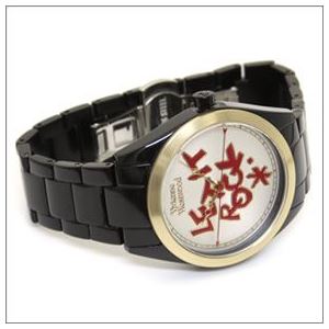 Vivienne Westwood(ヴィヴィアンウエストウッド) アルミ素材の軽い使い心地。ちょっと人と違うの欲しい お薦めブレスレットウオッチ VV072GDBK