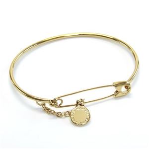 MARC BY MARC JACOBS(マークバイマークジェイコブス) M0004180-711 ORO Safety Pin Bracelet 安全ピンモチーフ ロゴディスクチャーム ブレスレット/バングル