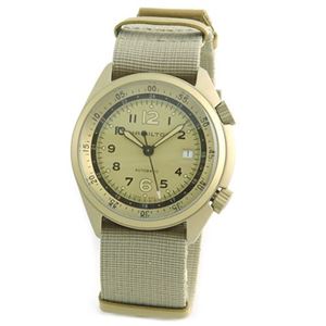 HAMILTON(n~g) H80435895 KHAKI Pilot Pioneer Aluminium Auto (J[L pCbg pCIjA A~jE I[g)