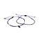 CHAN LUUi`[j BG-4759 BLU MIX VOuXbg 2{Zbg Pull Tie XtXL[NX^/r[Y u[~bNX