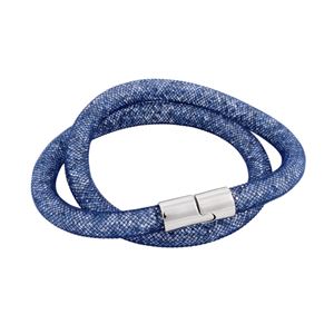 Swarovski（スワロフスキー） 5169592 Stardust Blush Blue Double スターダスト ダブルラップ 2重巻タイプ ブラッシュ・クリスタル ブレスレット Mサイズ
