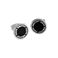 MARC JACOBSi}[NWFCRuXj M0008544-068 Black/Argento S fBXN Gi X^bh sAX Logo Disc Enamel Studs